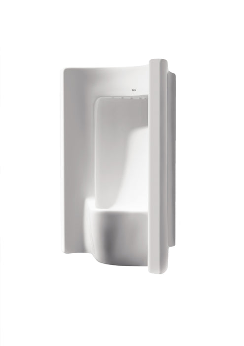 Vitreous china urinal with back inlet