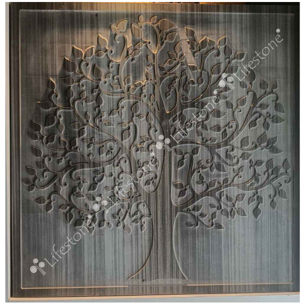 Stone Murals 2d ELM Tree On Marble
