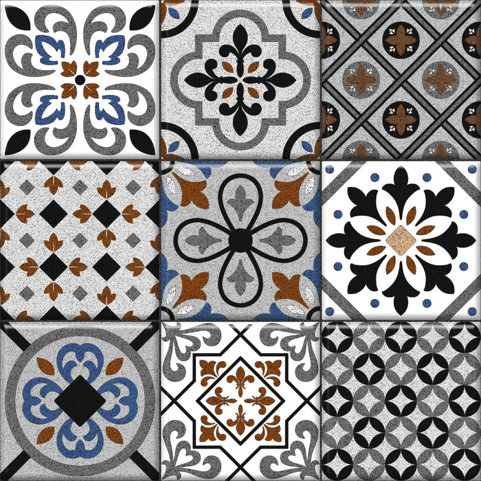 ODM Moroccan 3x3 EC Grey Multi