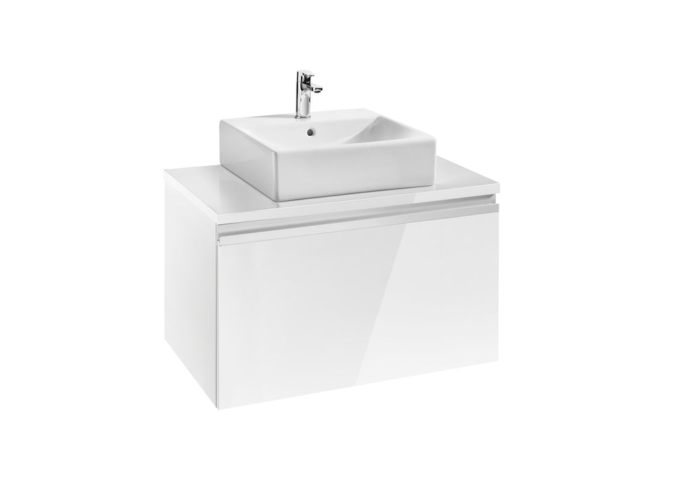 Base unit for over countertop basin