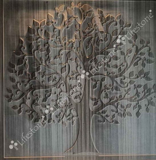 Stone Murals 2d ELM Tree On Marble