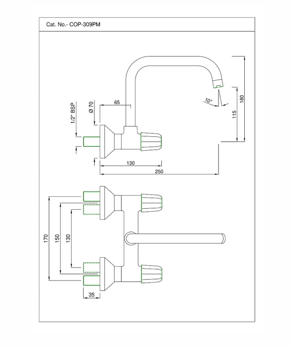 SINK MIXER (COP-CHR-309PM)