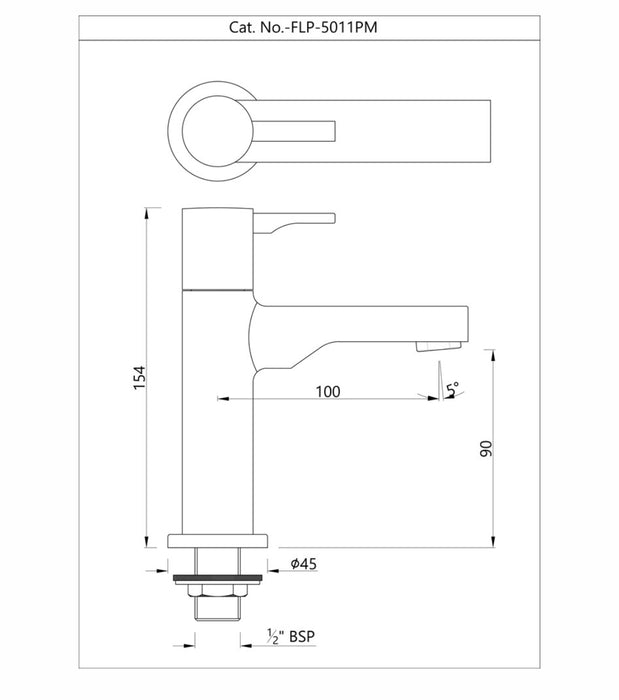 PILLAR COCK (FLP-CHR-5011PM)