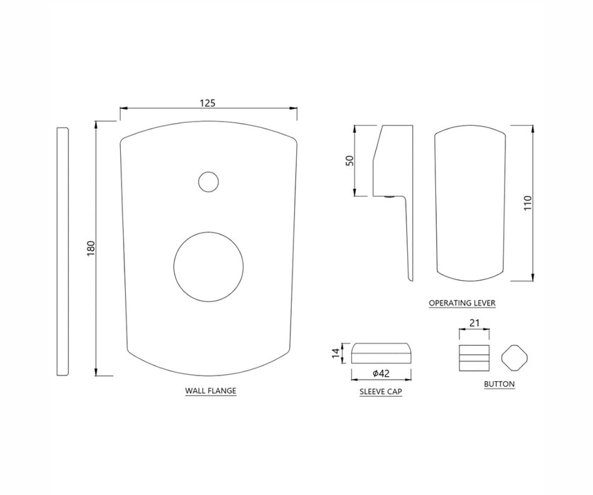 SINGLE LEVER EXPOSED PARTS KIT (KUP-CHR-35065MKPM).