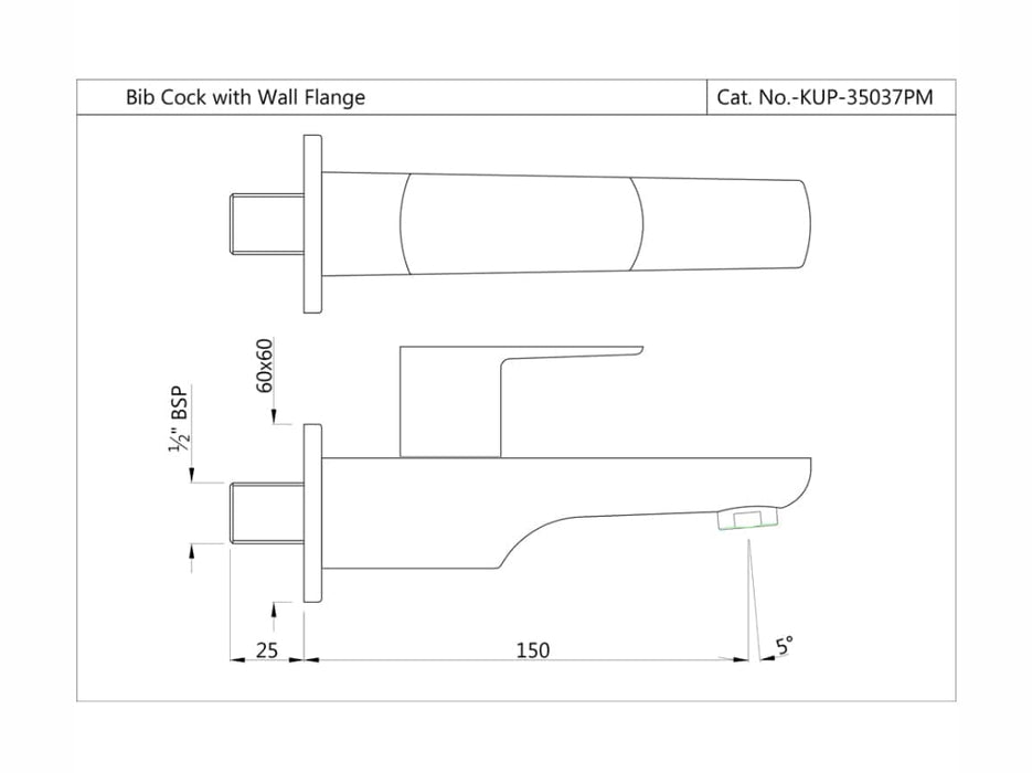BIB COCK ( KUP-CHR-35037PM)
