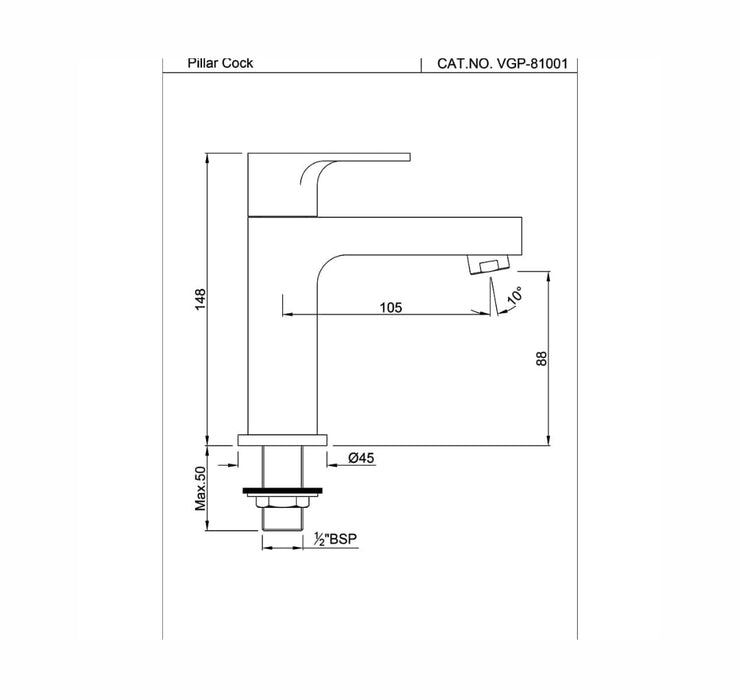 PILLAR COCK ( VGP-CHR-81001)