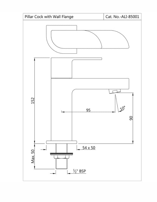 PILLAR COCK ( ALI-CHR-85001)