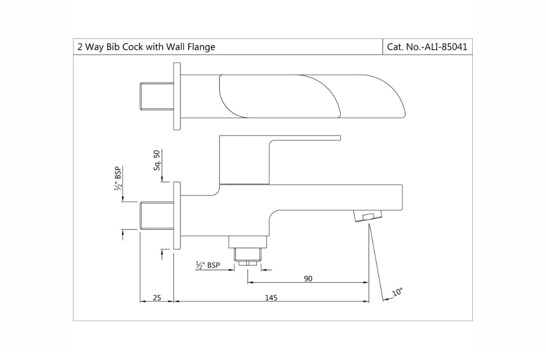 2 WAY BIB COCK (ALI-CHR-85041)