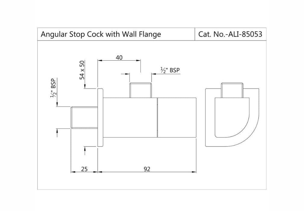 ANGULAR STOP COCK ( ALI-CHR-85053)