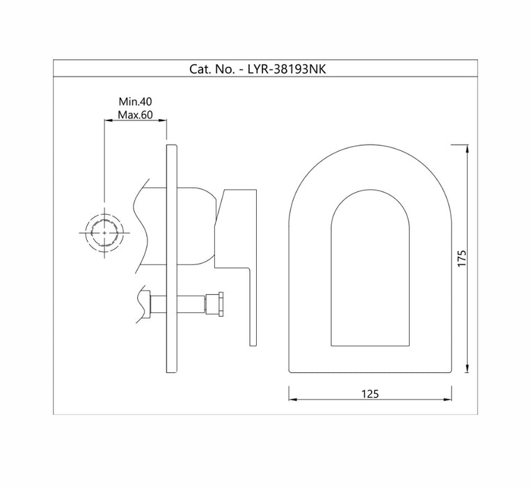 SINGLE LEVER 3-INLET DIVERTOR (LYR-CHR-38193NK).