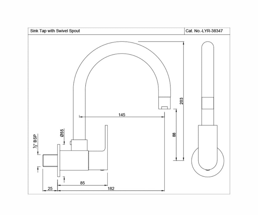 SINK COCK ( LYR-CHR-38347S).