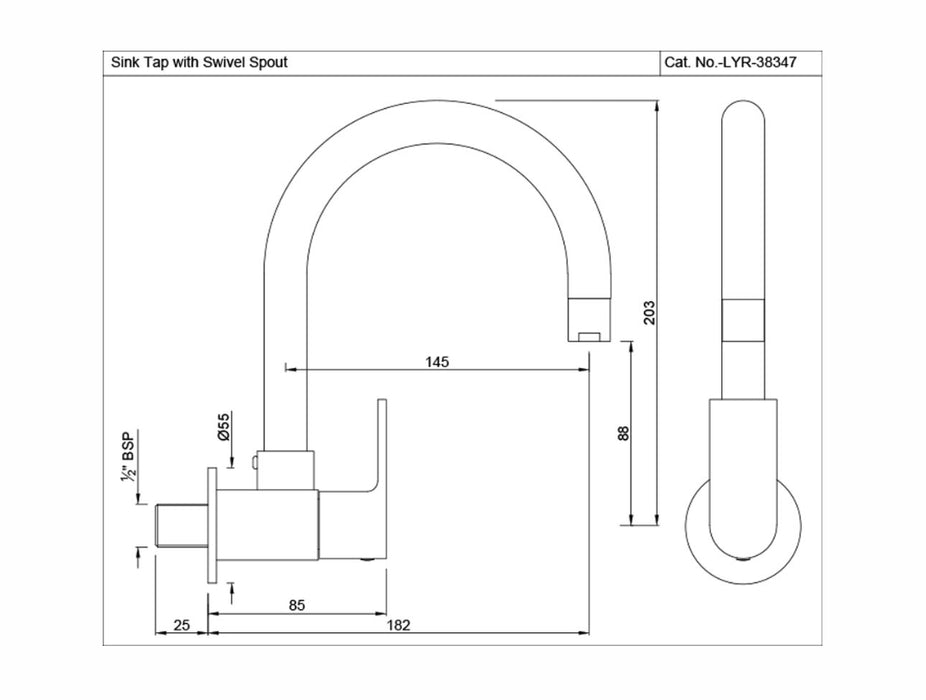 SINK COCK (LYR-CHR-38347S)