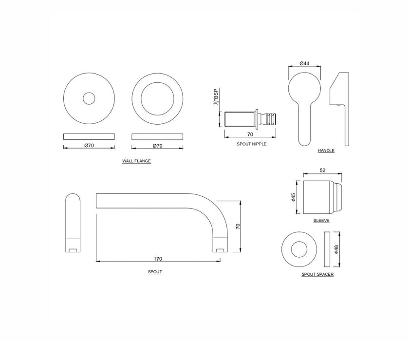 EXPOSED PART KIT (FUS-CHR-29231NK).