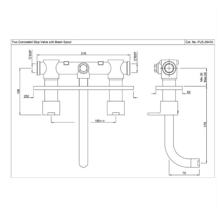 TWO CONCEALED STOP COCKS (FUS-CHR-29433).